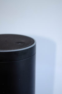 macro shot of amazon echo