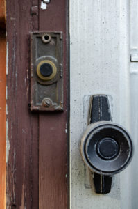 old rusty doorbell