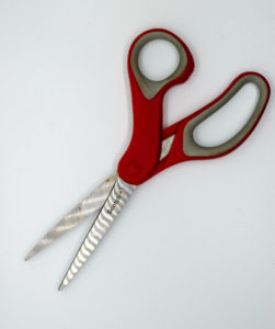 scissors partially open